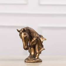 Horse Motherly Love Bronze Finish Sculpture Home Decor Items Online Vintage Decor Bronze Sculpture Animal