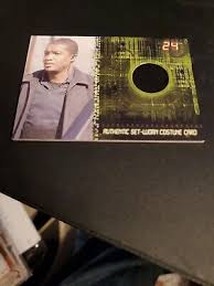 TWENTY FOUR 24 SEASON 5 ROGER CROSS AS CURTIS MANNING C10 COSTUME CARD  038/115