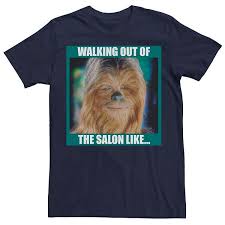 Check spelling or type a new query. Men S Star Wars Chewbacca Walking Out Of The Salon Like Tee
