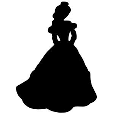 Black And White Disney Silowets Beauty And The Beast Belle Silhouette Decal Beauty And The Beast Silhouette Disney Princess Silhouette Disney Silhouettes