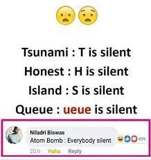 Once, i gave my husband silent treatment for a week. Haha Funny Science Joke Make People Laugh Haha Comedycemetery
