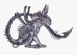 Alien xenomorph (alien movie franchise) drawing tutorial. Cat Xenomorph By Zombiemutt13 Alien Vs Predator Drawing Hd Png Download Kindpng