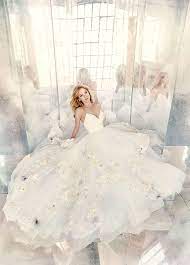 Bridal Gowns Wedding Dresses By Hayley Paige Style Hp6601 Modern Wedding Dress Floral Wedding Dress Wedding Dresses