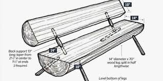 A tree trunk is round, so it makes sense that many a tree bench would be round as well! How To Build A Natural Wood Log Bench Diy Log Bench Plans