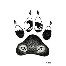 The realism of this massive footprint is conveyed through the shading and the effect of the cracked ground. Wyuen New Design Mystic Wolf Footprint Fake Tattoo Special Temporary Arm Tatoo Stickers Body Art Tattoos A 202 For Women Men Art Tattoo Body Art Tattoofake Tattoo Aliexpress