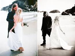 The Bride Wore Helmut Lang Wonder If It Was Designed While Helmut Still Designed Bohemian Beach Wedding Wedding Destination Wedding Dress