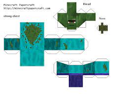 Papercraft Mutant Zombie Villager Mutant Creatures Mod Paper Crafts Minecraft Templates Zombie