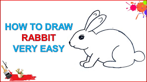 Easy and simple drawing for children with step by step. Learn How To Draw A Rabbit Step By Step Easy Cute Rabbit Drawing For Kids Youtube