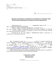31 din codul muncii, incheierea contractului de munca pentru a verifica aptitudinile angajatului poate dura cel mult 90 de zile calendaristice, pentru functiile de executie si cel mult 120 de zile calendaristice pentru cele de conducere. 3 Incetare Decizie Notificare Din Prtea Angajator Art 31