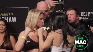 Jun 26, 2021 · watch the paige vanzant vs. Rachael Ostovich Vs Paige Vanzant Ceremonial Weigh In Face Off Ufc On Espn 1 Ceremonial Weigh Ins Youtube