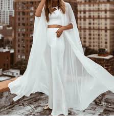 Get inspired with these stunning long sleeved wedding dresses for every bride! Long Chiffon Cape White Ivory Wedding Jacket Cloak Bridal Dress Topper Wraps Wedding Jackets Wrap Aliexpress