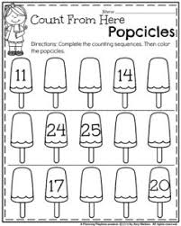 Number activities for preschoolers don't have to be boring and just worksheets, make them fun so your preschooler will love math! Summer Kindergarten Worksheets Planning Playtime