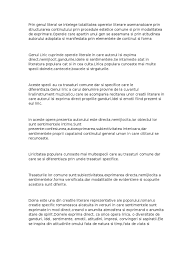 Ulei, castravete, slanina, drojdie, otet 3. Genul Liric