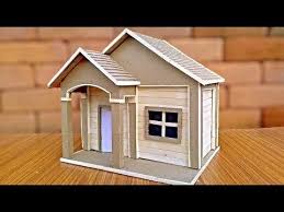How To Make 3d Cardboard House Beautiful Small House Craft Ideas Youtube Cardboard House Cardboard Houses For Kids Popsicle Stick Houses