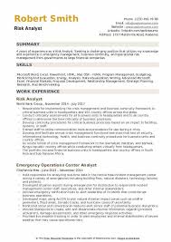 Risk Analyst Resume Samples Qwikresume