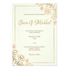Gold Floral Flourish Wedding Invitation Zazzle Com In 2021 Gold Wedding Invitations Floral Wedding Invitations Bridal Shower Invitations