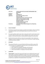 Hospital means an institution for the. Critical Non Critical Incident Management And Reporting