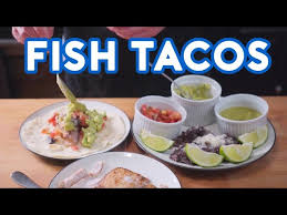 Lightly drizzle fish with olive oil and top each piece with a dot of butter. Fish Tacos From I Love You Man Binging With Babish