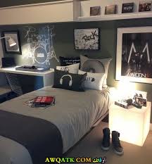 غرف نوم شباب بيضاء رمادي حمراء تصاميم تحفة بكل الألوان