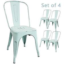 Devoko Metal Indoor Outdoor Chairs Distressed Style Kitch Https Www Amazon Com Dp B072bgbnst Metal Dining Chairs Metal Bistro Chairs Indoor Outdoor Chair