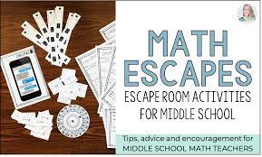 The link to your escape room is at the bottom of the post. Math Escapes Escape Room Style Activities In The Middle School Math Classroom Lindsay Perro