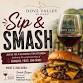 Smash & Sip Wine Pairing * June 21st at 12:30pm