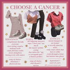 Cancers that start in childhood (before age 15) are much less common. Cancer Moodboard Cancer Fashion Cancer Clothing Zodiac Clothes