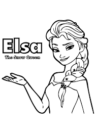 100+ frozen coloring pages with the favorite characters as elsa, anna, kristoff, olaf and other. Queen Elsa From Frozen Coloring Pages Coloring Sky