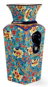 Longwy Vase De Gout Chinois Vase Objet Decoration Ceramiques Peintes