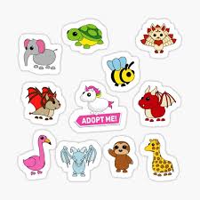 Prezley shows you an adopt me hack on how to get free pets in adopt me for free! Adopt Me Pets Stickers Redbubble