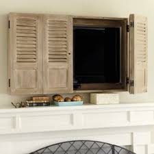 Die auswahl an fernsehgeräten ist und bleibt riesig. Shutter Tv Wall Cabinet Ballard Designs Fernseher Verstecken Versteckter Fernseher Verstecken