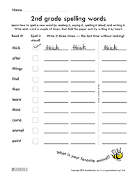 Worksheets for class 2 | cbse second grade printable worksheets. 2nd Grade Worksheets Word Lists And Activities Greatschools