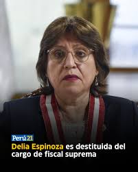 🔴 La fiscal de la Nación, Delia Espinoza, no se presentó a la audiencia  convocada por la Junta Nacional de Justicia (JNJ) en la que debía brindar  sus descargos, por un plazo