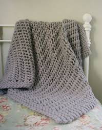 Free Pattern Chunky Throw Krose Ucretsiz Orgu Battaniye Tig