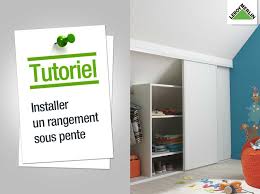 Comment Installer Un Rangement Sous Pente Leroy Merlin Rangement Sous Pente Dressing Sous Pente Amenagement Placard