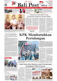 Mengutamakan kepentingan bersama dibandingkan kepentingan pribadi. Edisi Senin 9 September 2019 Balipost Com By E Paper Kmb Issuu