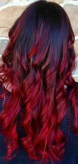 I have natural auburn hair and i want to add black tips on the bottom of it. Hairrr Red And Black Hair Ombre So Pretty