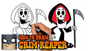 How to Draw Grim Reaper| Grim Adventures of Billy and Mandy (Art Tutorial)  - YouTube