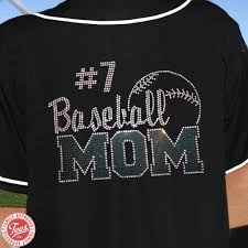 Design funny or heartfelt baseball mom shirts. Baseball Mom Rhinestone Jersey Family Approved Tees