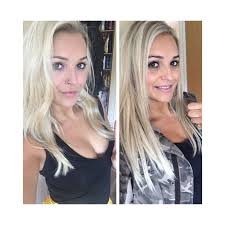 My New Hair Before And After A Few Different Tones To Break Up The Block Colour And Tone Down The Blonde Toning Bleached Hair Hair Styles Bleached Hair