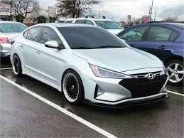 The 2017 elantra looked upscale, if conservative, with nary a line or proportion wrong. 2019 Hyundai Elantra Sport With 18x8 5 Xxr 521 And Federal 225x40 On Lowering Springs 1528687 Fitment Industries