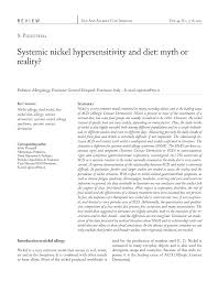 What can you eat on nickel free diet. Http Www Eurannallergyimm Com Cont Journals Articles 211 Volume Systemic Nickel Hypersensitivity Diet Myth 563allasp1 Pdf