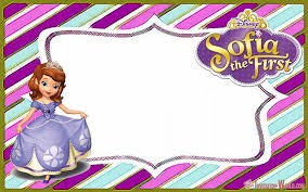 Now a days there are lots of free editable sofia the first design that you can download in different search engine to make your template guide for your. Sofia The First Free Online Invitation Templates Invitation World