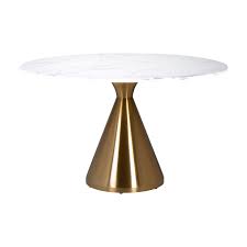 Marmer cake bolu macan marble cake kue marmer bolu zebra cake premium. Dining Table Tenille Around 130o Faux Marble Brushed Gold Richmond Interiors Escape The Ordinary