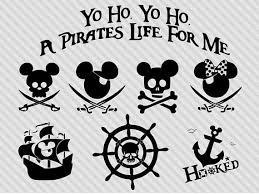 Yo Ho Yo Ho A Pirate S Life For Me Svg Disney Cruise Svg Bundle Disney Pirate Svg Clipart Dxf Png Etsy Disney Silhouettes Disney Designs Disney Cruise