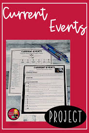 There Are Many Current Event Topics In America And Around The World That Can Be Current Event Projects Social Studies Middle School Current Events Activities