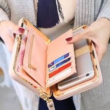 Purse Wallet Female Famous Brand Card Holders Cellphone Pocket Gifts For Women Money Bag Clutch Wallets For Women Leather Leather Clutch Wallet Leather Wallet