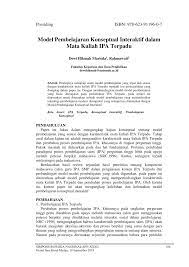 Diterbitkan olehhendri setiawan telah diubah 3 tahun yang lalu. Pdf Model Pembelajaran Konseptual Interaktif Dalam Mata Kuliah Ipa Terpadu