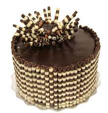 This Unique Chocolate Cake Was Decorated With Dobla Chocolate Decorations Dobla Doblausa Doblachocolate In2foo Sweet Bakery European Chocolate Yummy Cakes