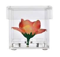 Custom single rose box clear acrylic perspex flower box ...